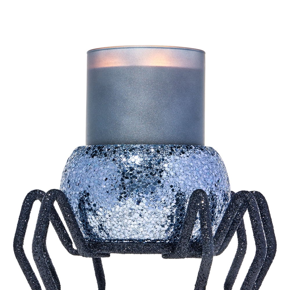 Sparkling Blue Candle Holder